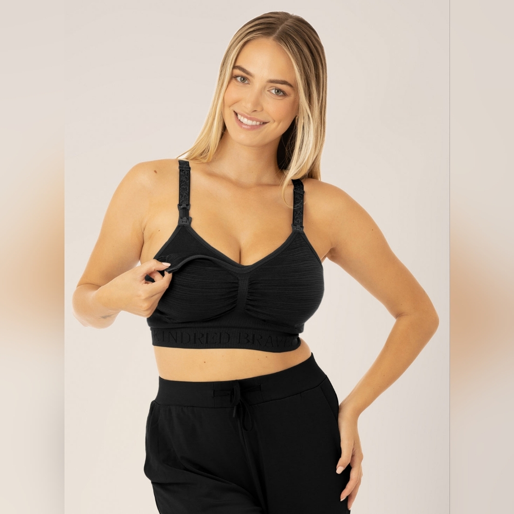 Kindred Bravely Sublime Hands-Free Pumping & Nursing Bra in‎ Black